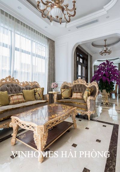 Thi công nội thất biệt thự tân cổ điển Vinhomes Imperia Hải Phòng