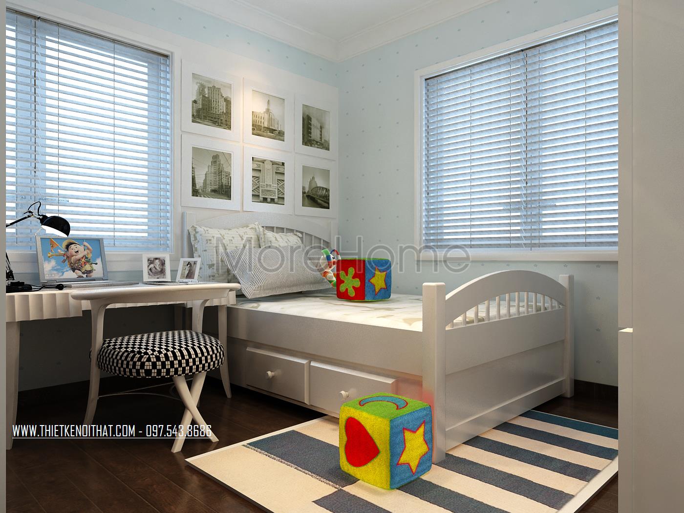 Thiết kế nội thất Vinhomes Riverside phong cách tân cổ điển