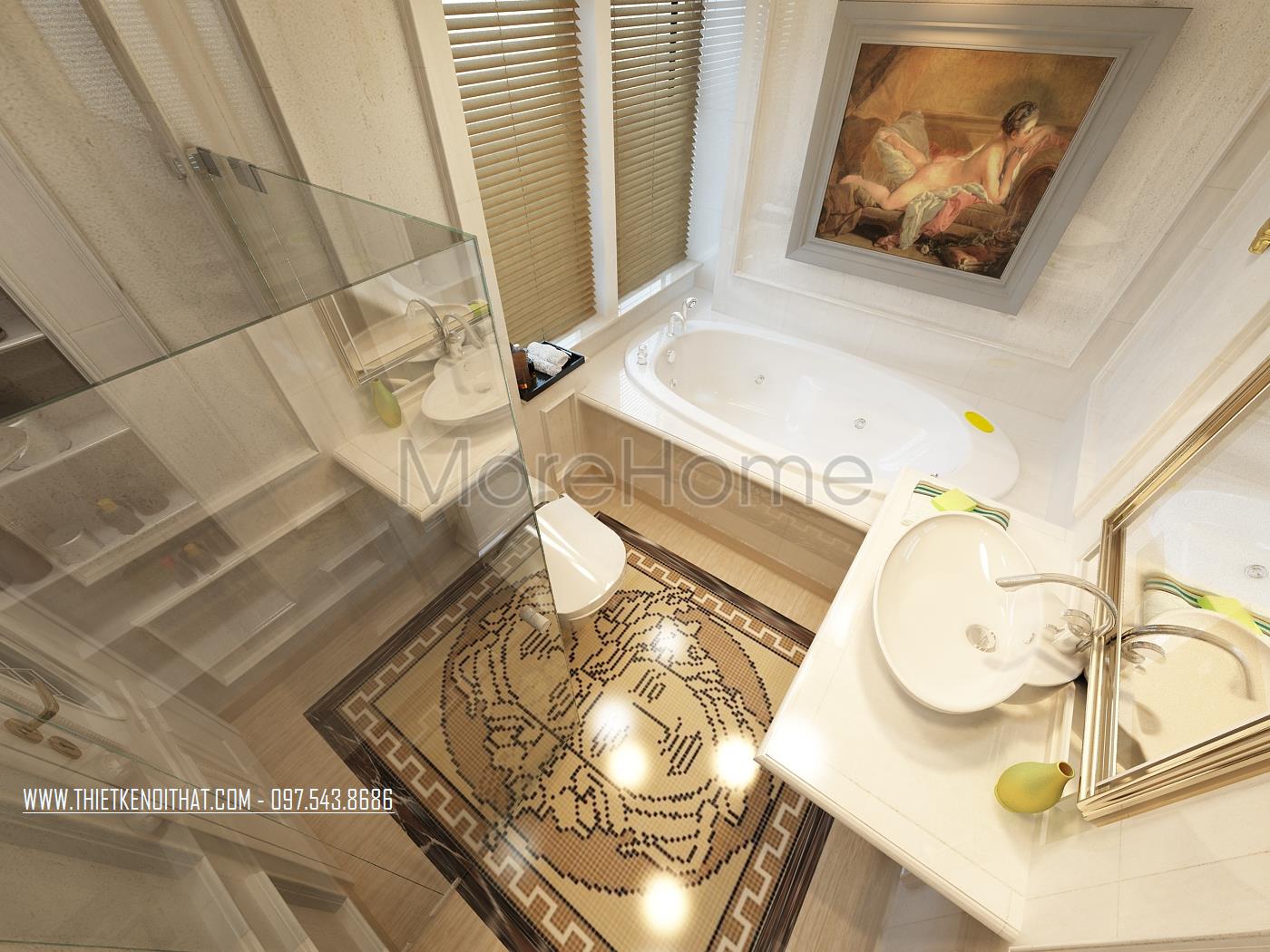 Thiết kế nội thất Vinhomes Riverside phong cách tân cổ điển